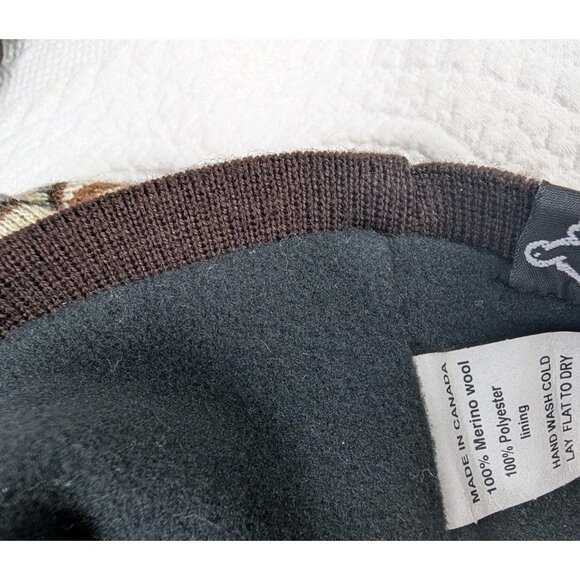 Turtle Fur Hat Kids Winter Merino Wool Nordin Style Tassel Cap  Made in Canada - Picture 3 of 8